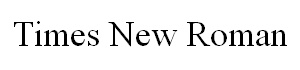 Times New Roman