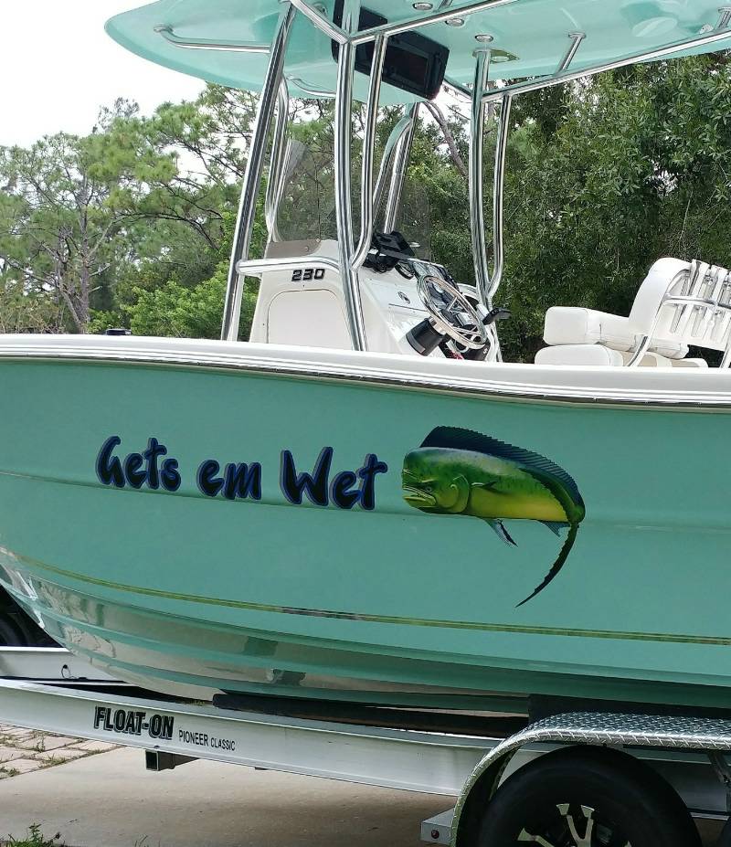 2019 Bulls Bay 230 CC Boat Lettering from wayne b, FL