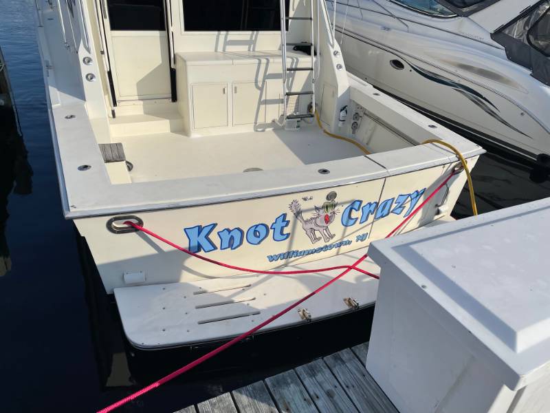 1989 Viking 45c Boat Lettering from Jeremy L, NJ