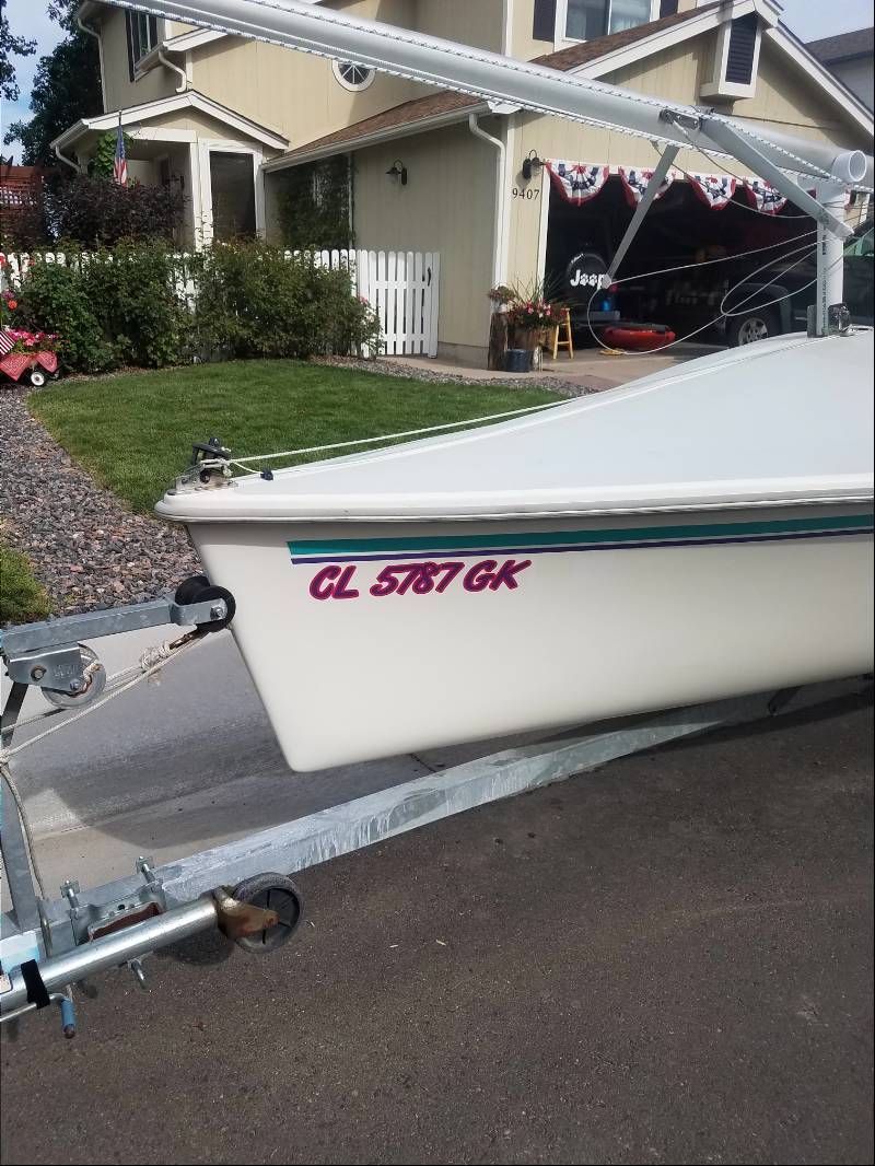 1995 Catalina Capri 16.5 Sailboat Lettering from Jefferson S, CO