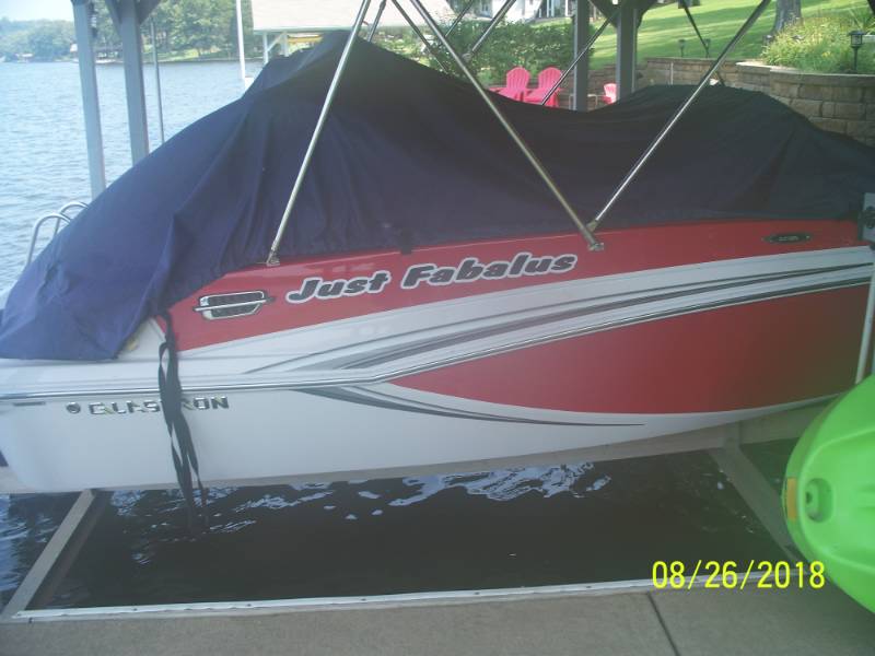 2013 Glastron GT185 Ski Boat Lettering from Steven S, MO