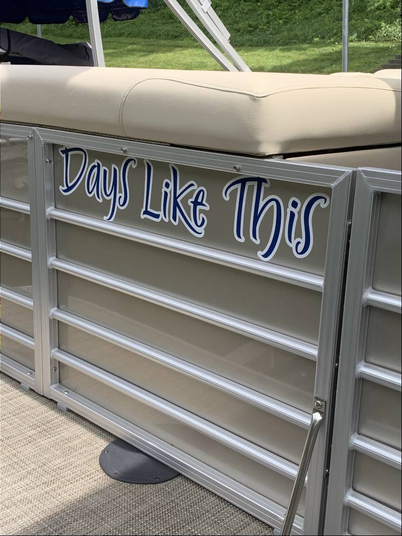 2019 Sylvan  Pontoon Lettering from Stan N, KS