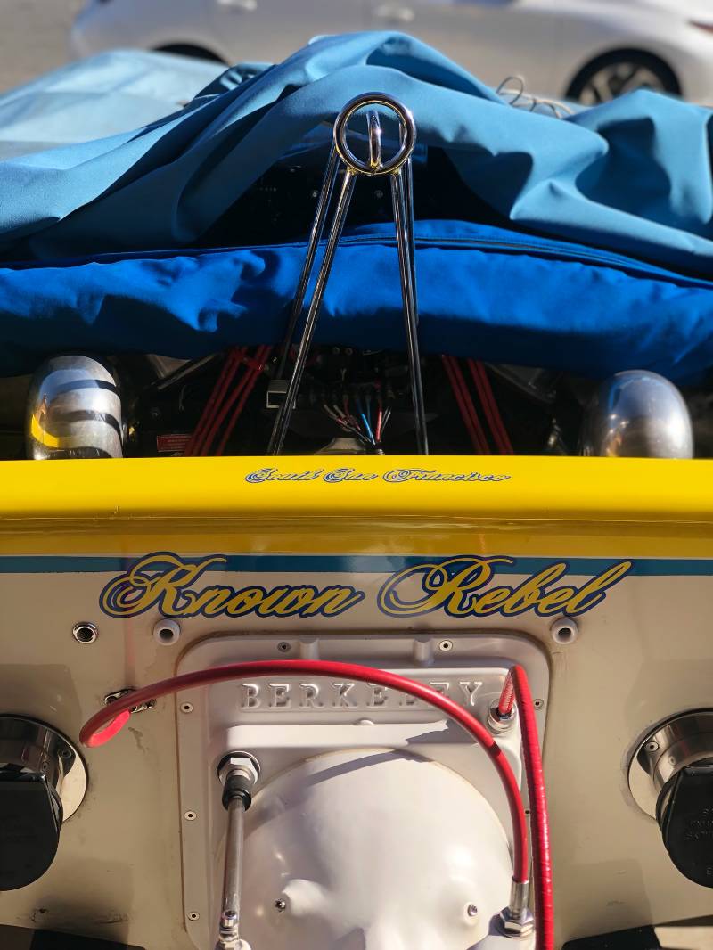 1973 sleekcraft Rebel. Jet boat Lettering from Jason S, CA