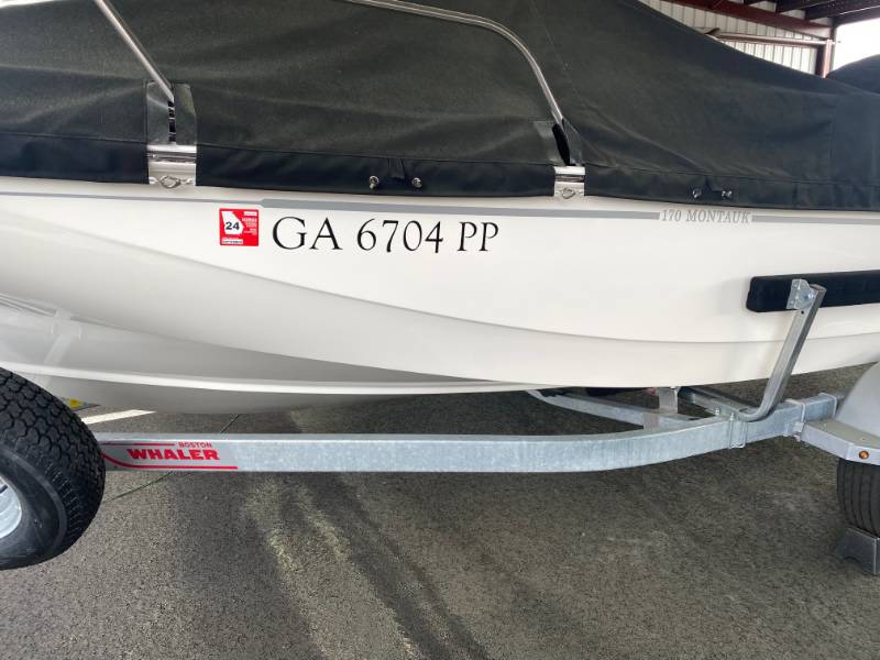 2021 Boston Whaler Montauk 170 Boat Lettering from Blake M, GA