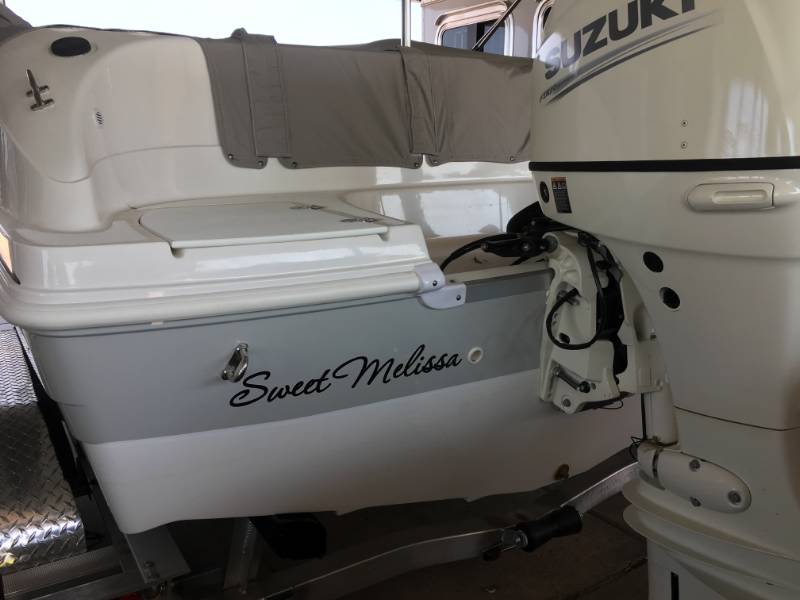 2018 Hurricane 192  Boat name Lettering from Christina T, TX