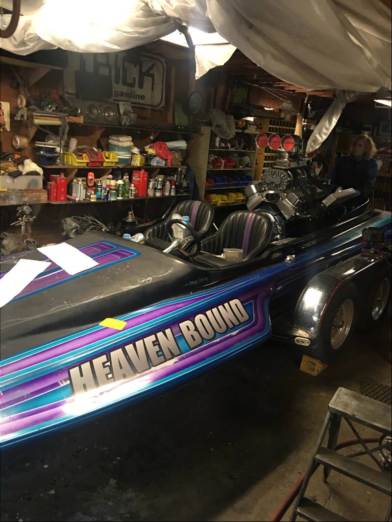 1979 Sanger ski hydro Blown alcohol dragboat Lettering from Dillon M, CA