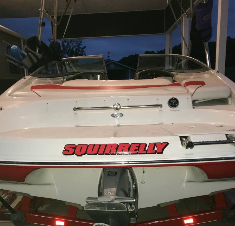 Crownline 21SS Ski Boat Lettering from David W, AL