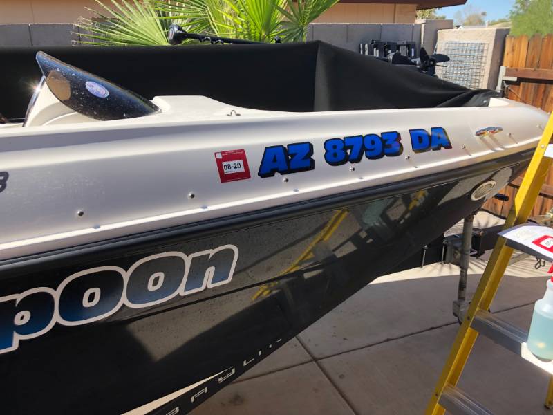 Bayliner Element E18 Fish, 2019 Boat Lettering from Adam D, AZ