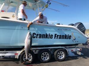 Cobia 301 Center Console Boat Lettering from Joseph S, FL