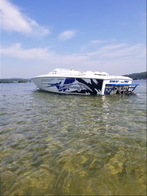 Baja outlaw Boat name Lettering from Brian C, NH