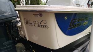 2018  Carolina Skiff 178 DLV  Boat Lettering from Mark C, PA