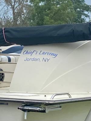 2015 Caravelle Razor 2500 Boat Lettering from Lisa C, NY