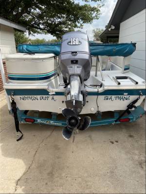 2000 Hurricane Hurricane Deck Boat Lettering from Gabe R, TX