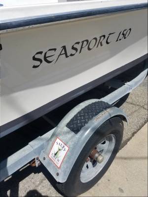 86 Sea Sport 150 CC Boat Lettering from David D, CA