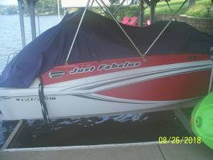 2013 Glastron GT185 Ski Boat Lettering from Steven S, MO