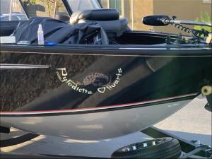 2020 V-19 Targa Boat Lettering from Richard J, NV