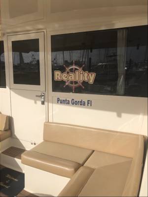 2007 43 mainship pilot Boat  Lettering from Rodger  S, FL