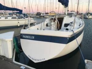 1971 Columbia 34 Mark II Sailboat Lettering from Michael B, CA