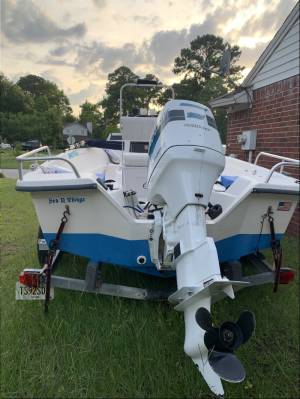 2003 Carolina Skiff  Boat Lettering from Robert  G, GA