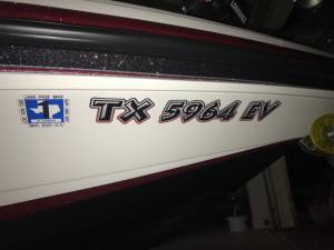 2019 Ranger Z520L boat Lettering from Gwen R, TX