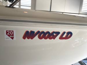 2017, Boston Whaler, Super Sport 17 Boat Lettering from Derek B, NV