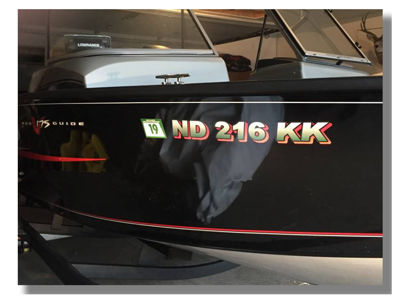 North Dakota Boat Registration Number