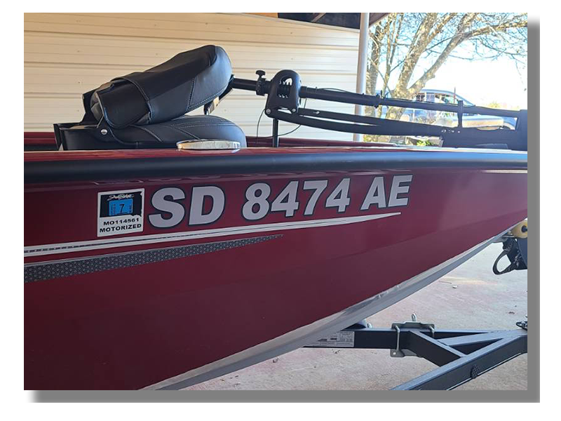 South Dakota Boat Registration Number